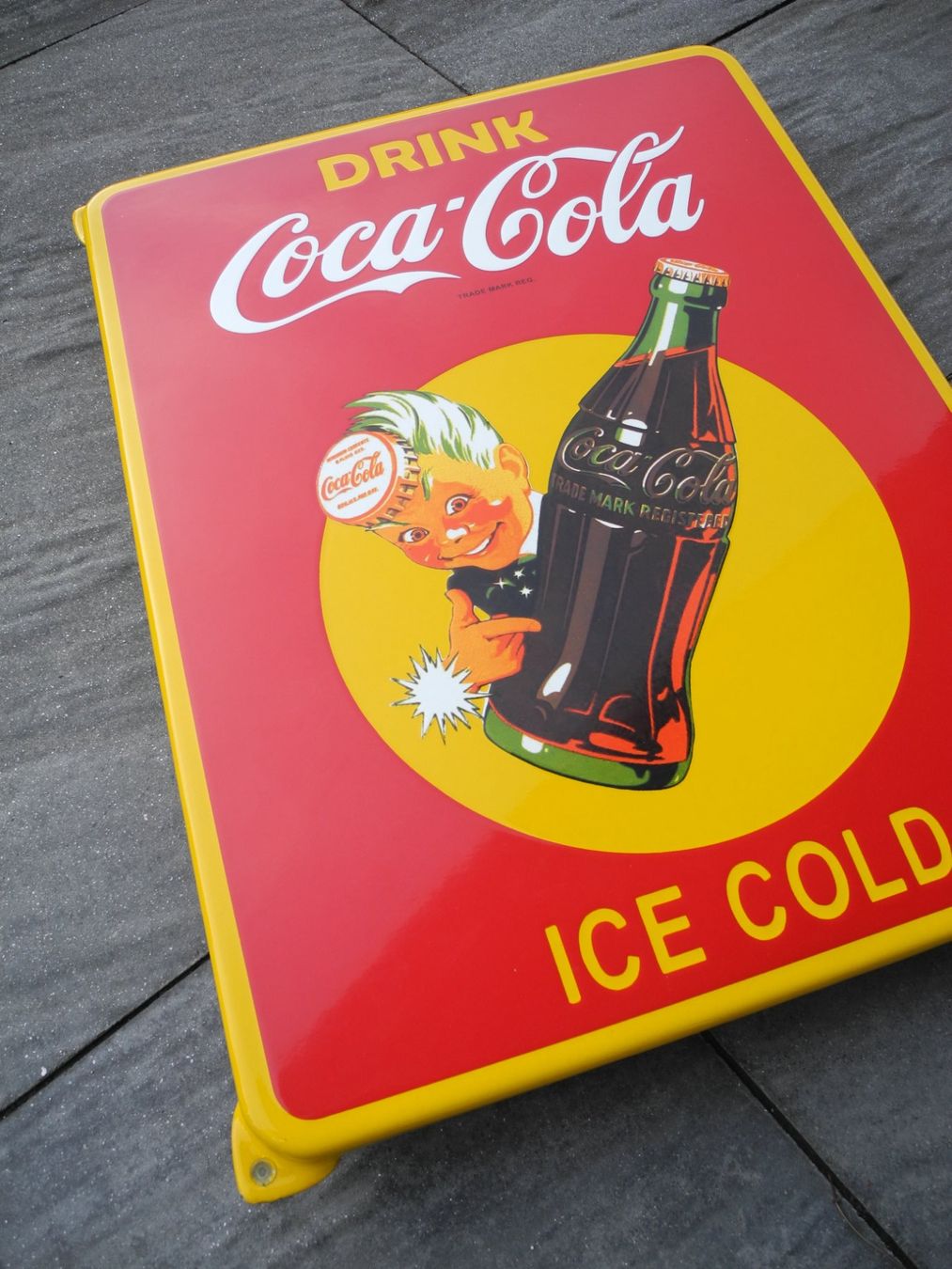 Coca-Cola Insegne: GROSSES COCA COLA EMAILSCHILD – Usato da Reinach AG venduto da Huckleberrysix 4