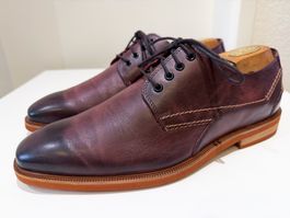 Starson Derby Schuhe Leder Bordeaux – Grösse 42