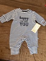STRAMPLER BABY NEUGEBORENE GR.56 *HAPPY TO SEE YOU* NEU