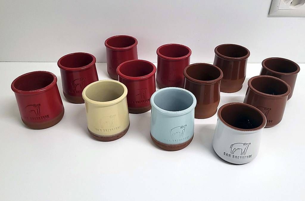 Tazze: 12 Terrakotta-Becher – Usato da Lugano venduto da Mavvatteloapesca