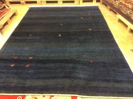 Blauer Gabbeh Orientteppich, Persien! Frisch gereinigt! N 4