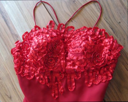 Hochzeit/Party? Cocktailkleid Traum in Rot Gr.36/S