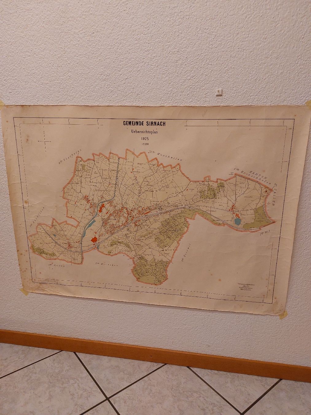 Cartine & Atlanti: Gemeinde Sirnach Uebersichtsplan 1925 – Usato da Ganterschwil venduto da HeidiuPeter 6