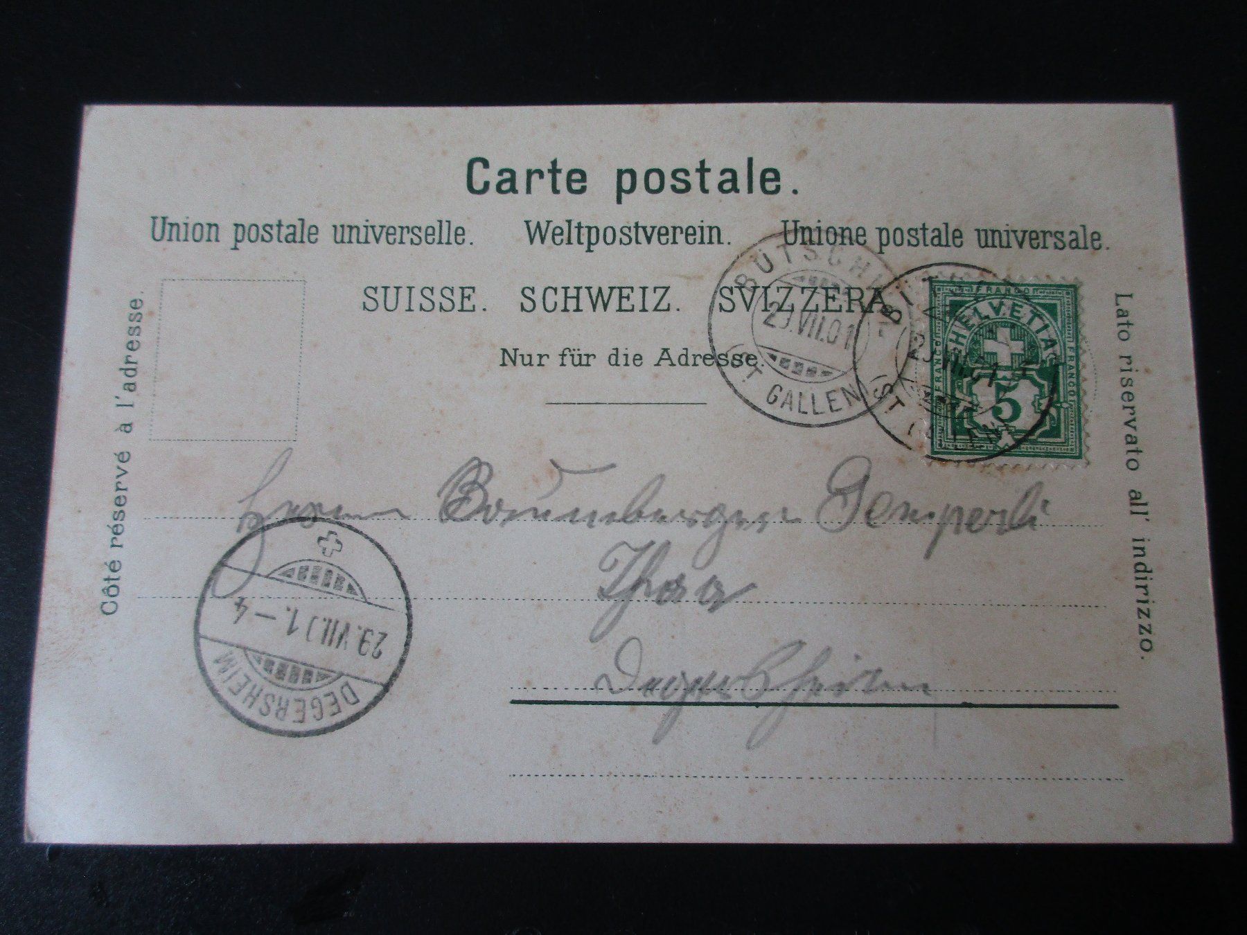 Cartoline postali: EBNAT-KAPPEL / Gel. 1901 / Ansichtskarte – Usato da Eschenbach LU venduto da Jack1711 1