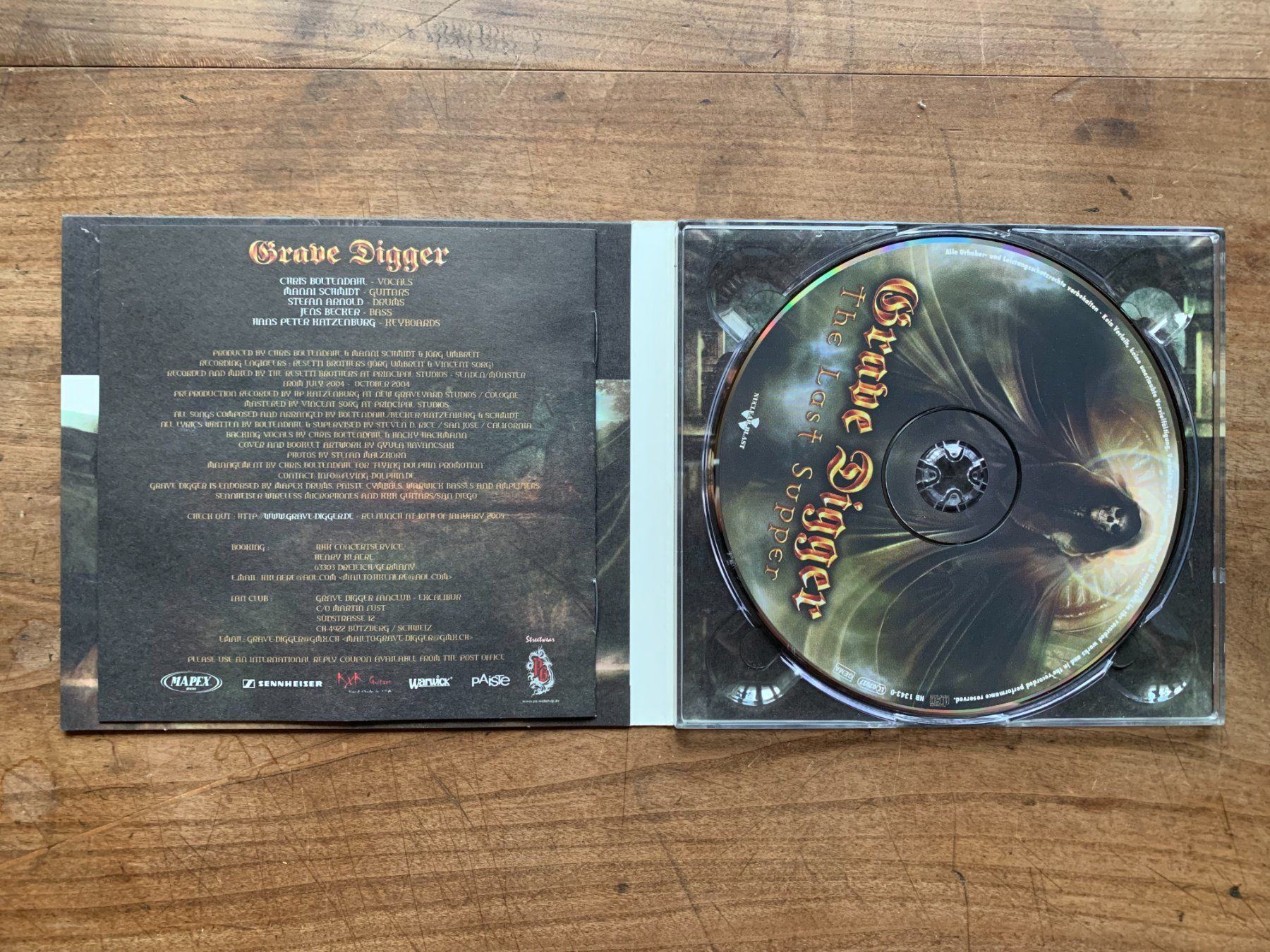 CD: Grave Digger The Last Supper CD Heavy Metal Digipak RAR – Usato da Willerzell venduto da Stoeff8l 2