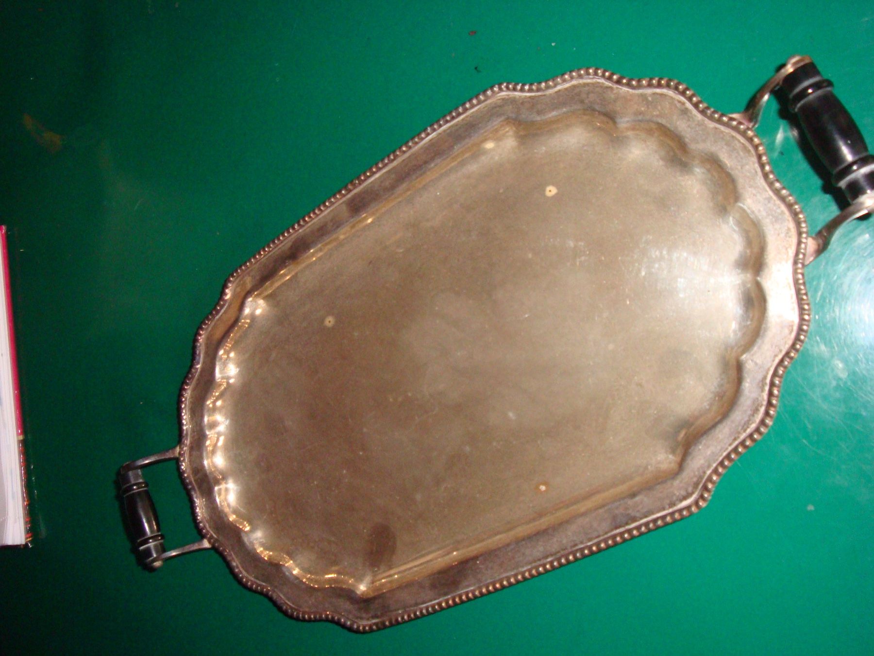 Tablet PC: Plateau mit Henkeln, versilbert, Vintage – Gebraucht aus häusernmoos von buc_8ftk 1