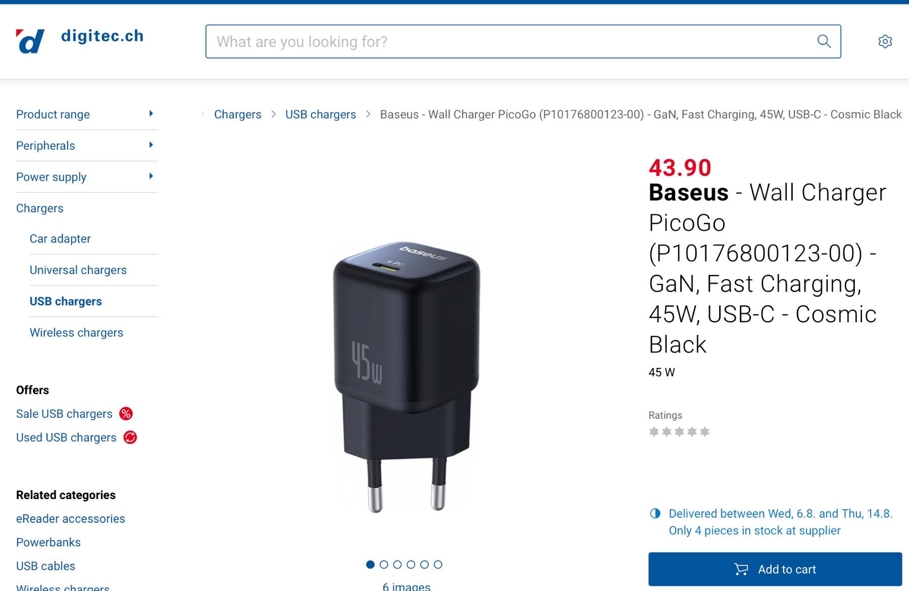 Caricabatterie: Baseus 45W Ladegerät USB-C - Apple iPhone 18 pro Max / Duo – Nuovo (secondo la descrizione) da Olten venduto da Lamb_of_God 5