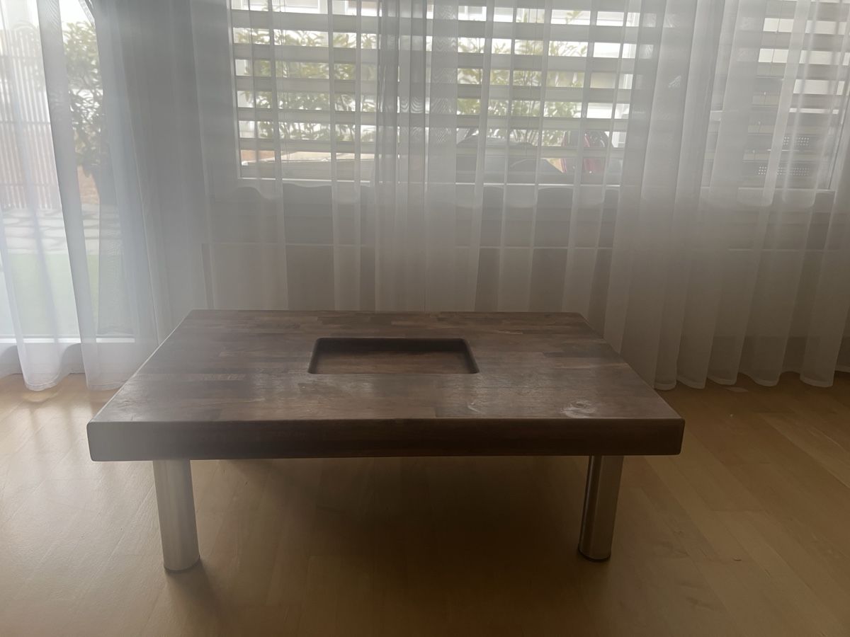 Tavoli: Holz-Couchtisch, braun, quadratisch – Usato da Meggen venduto da mar_7r7m