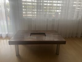 Holz-Couchtisch, braun, quadratisch
