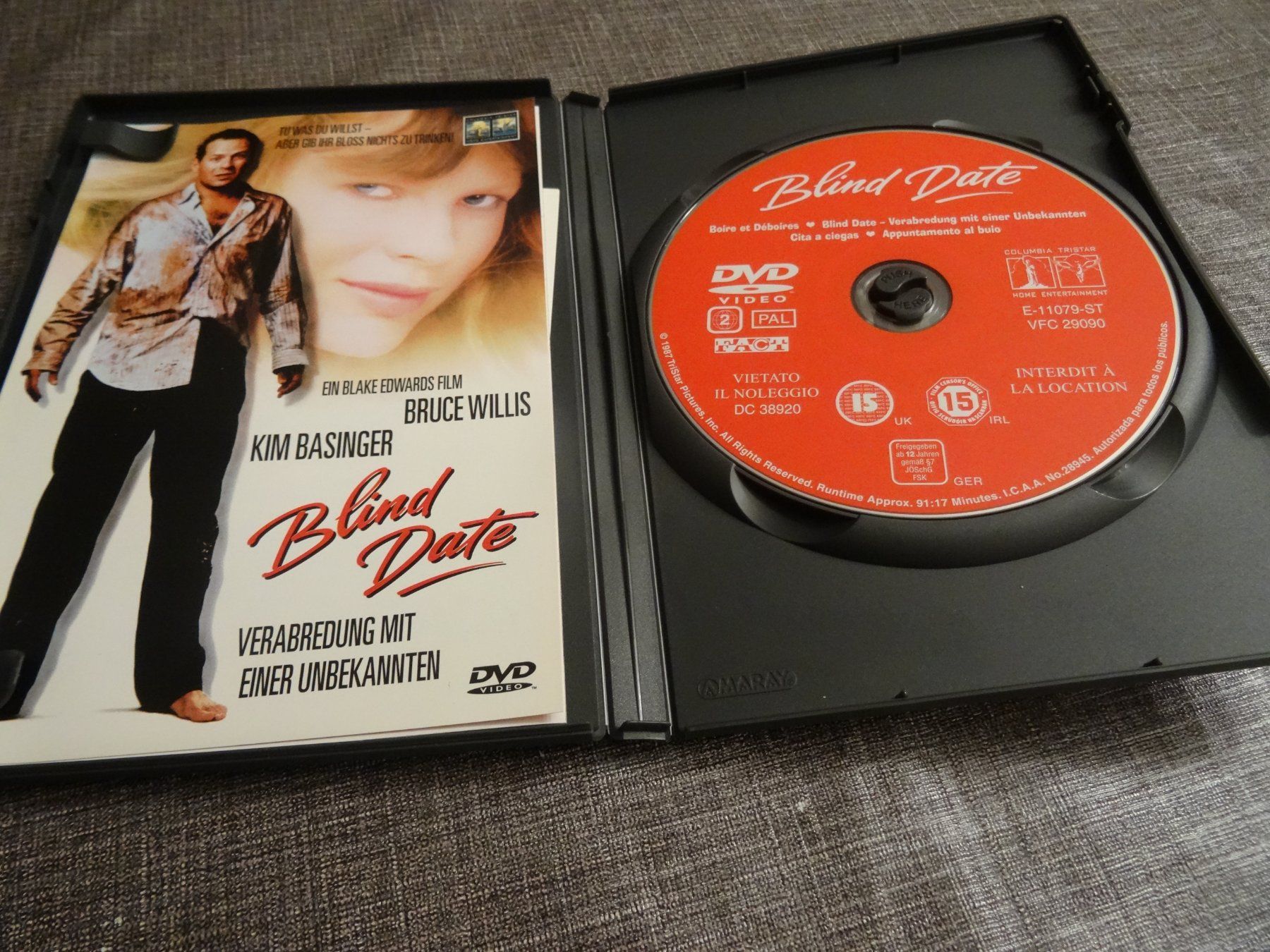 Tutti i DVDs: DVD Blind Date Bruce Willis Kim Basinger – Usato da Olten venduto da Disc-Verkauf 1