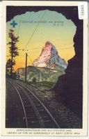 Gornergratbahn und Matterhorn - Litho