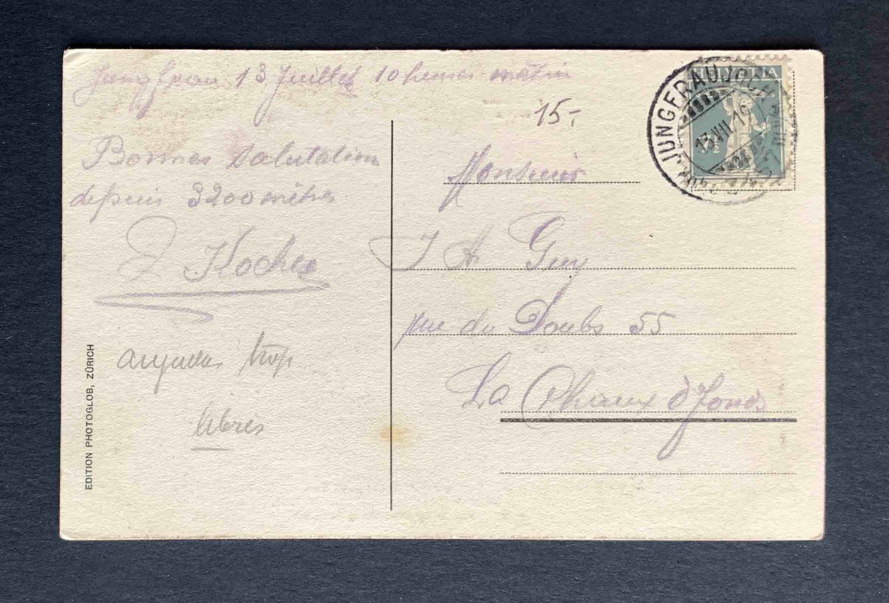 Cartoline postali: AK Jungfraubahn Station Jungfraujoch – Usato da Goldau venduto da artelier1 1