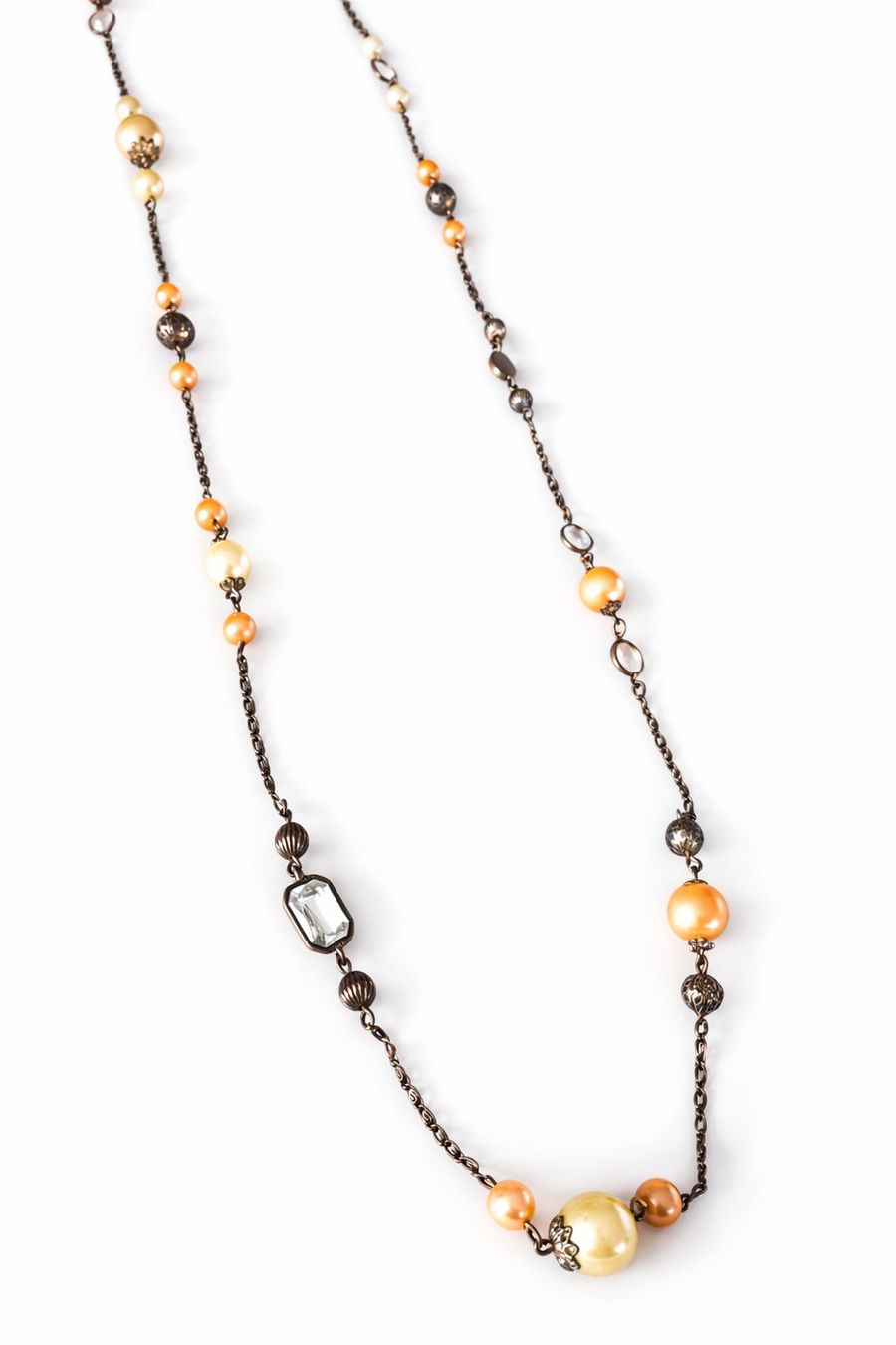 Catenine: Perlenkette Braun Gold Damen – Nuovo (secondo la descrizione) da Fully venduto da VaneaSelection 3