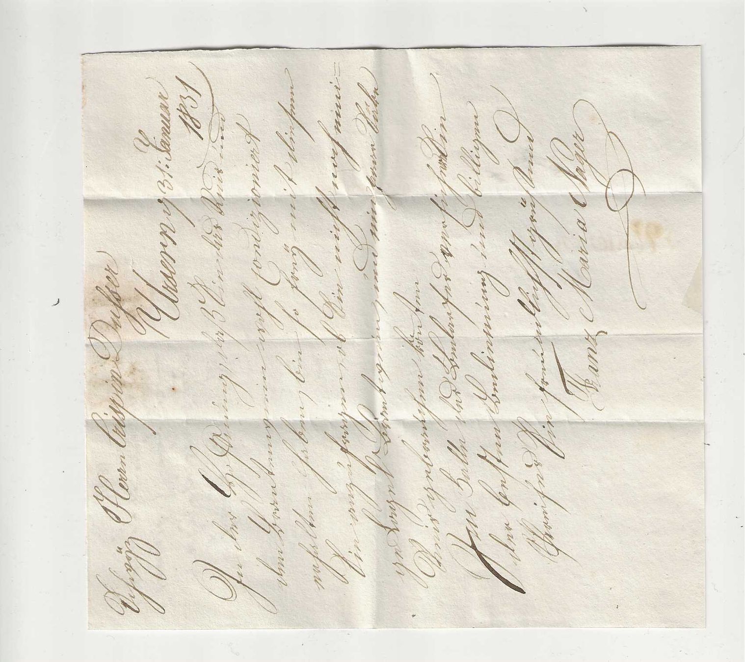 Documenti: Urseren UR, 1831 – Usato da Spiez venduto da Niesen20 1