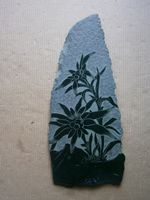 2 stk. Steinplatten mit Alpenblumen