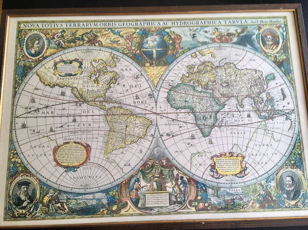 Cartine & Atlanti: Weltkarte von 1630 – Usato da Oberrieden venduto da sureal