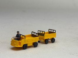 EB- Wiking Elektrokarren mit Anhänger gelb