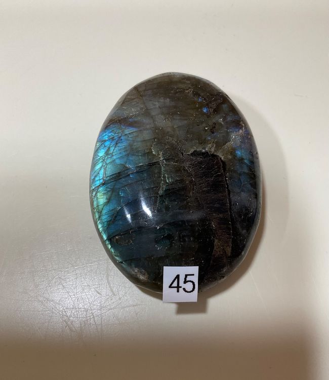 Herzförmiger Labradorit Handschmeichler - Natürlicher Heilstein Für Meditation & Energie