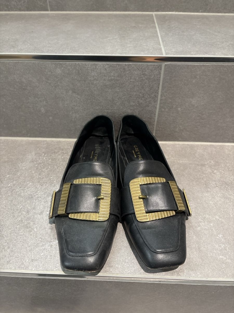Scarpe da donna: Schwarze Leder Loafers Gr. 40 - Greymer – Usato da Würenlos venduto da ili_mc7g