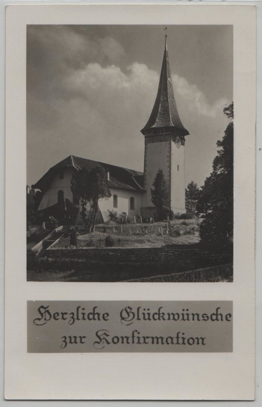 Cartes postales: Aeschi - Kirche – Antique à Ettingen par Kartenplanet