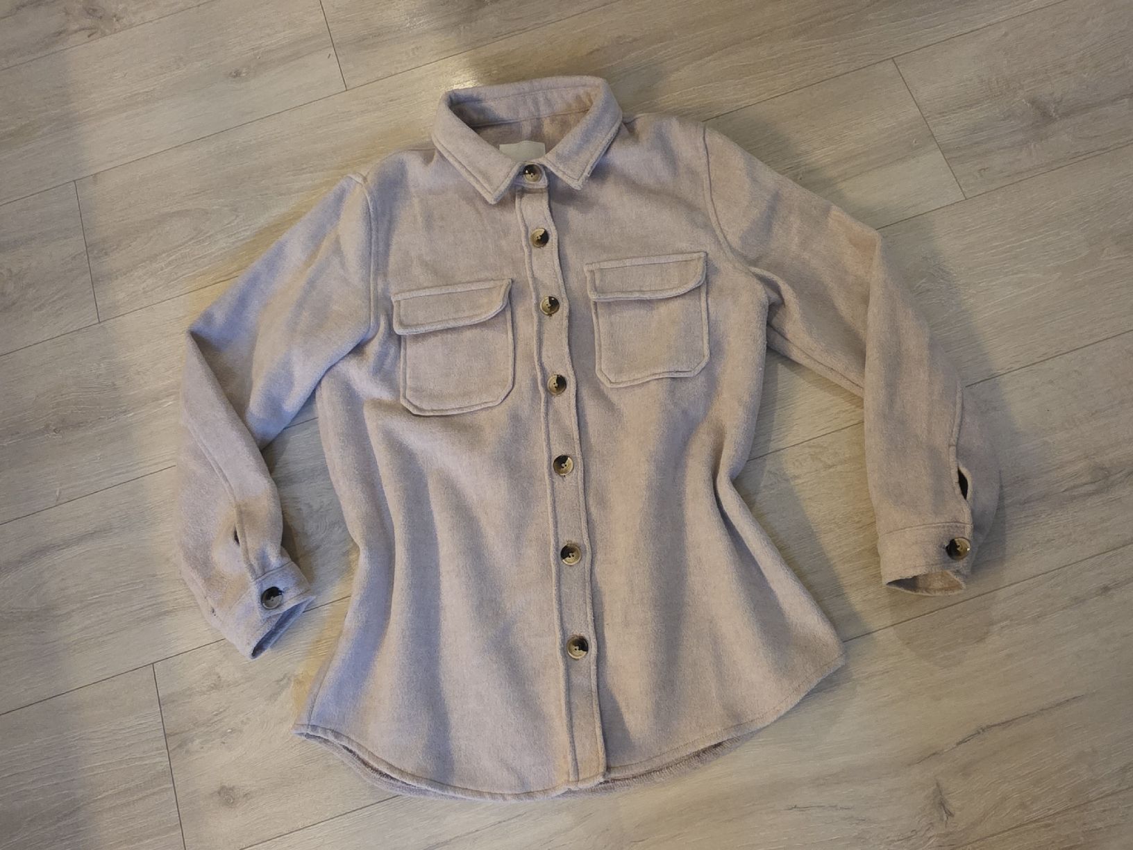 Jacken: OBJECT Hemdjacke beige Grösse 36  – Gebraucht aus Wigoltingen von Zuckerfee84 5