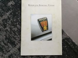 Rover 827Si/Sterling/Vitesse Verkaufsprospekt 20 Seiten 1989