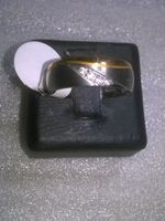 RING EDELSTHAL,,,MIT ECHT KRISTALL,,MATTE
