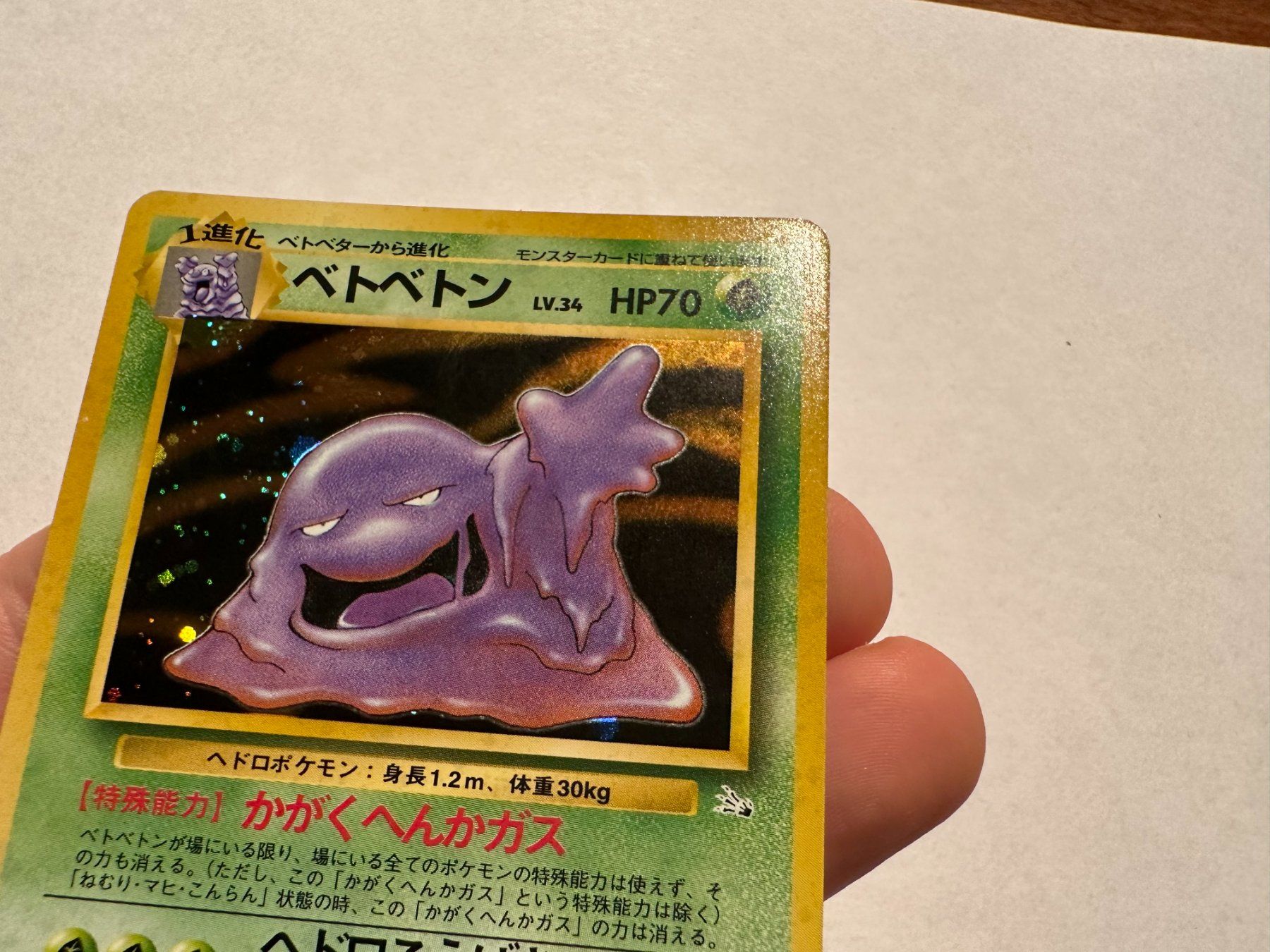 Pokémon Carte collezionabili: Muk holo Fossil Japanese – Usato da Hagendorn venduto da Pokecollectorch 2