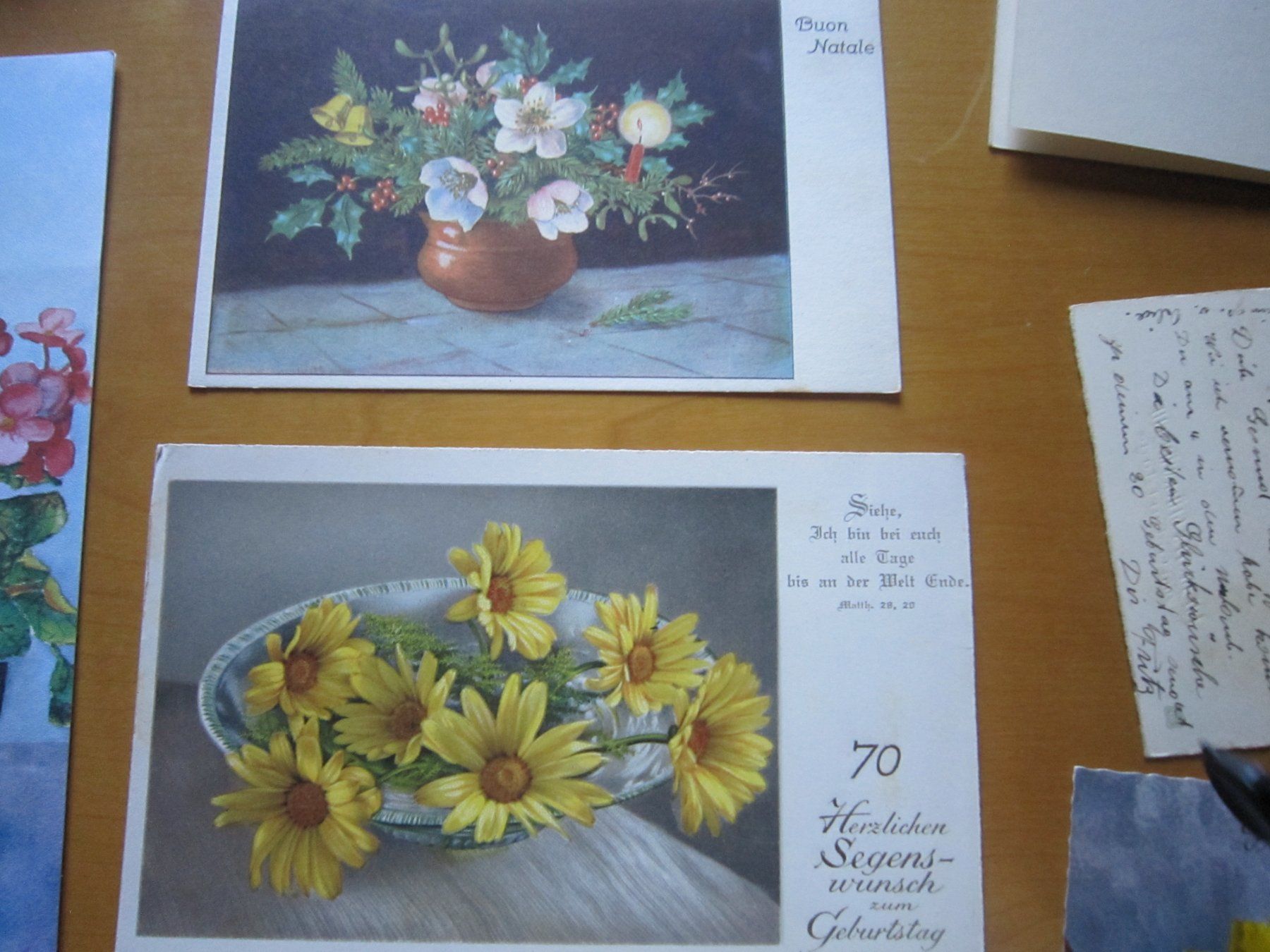 Ansichtskarten: No2 Postkarten Blumen – Gebraucht aus Gordola von Polentaefung 2