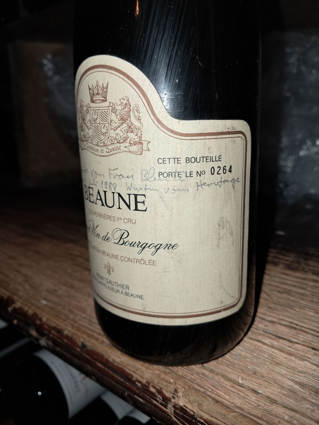 Wein: Beaune Premier Cru "Les Perrières" 1981 – Neu und originalverpackt aus Le locle von juliensaran 3