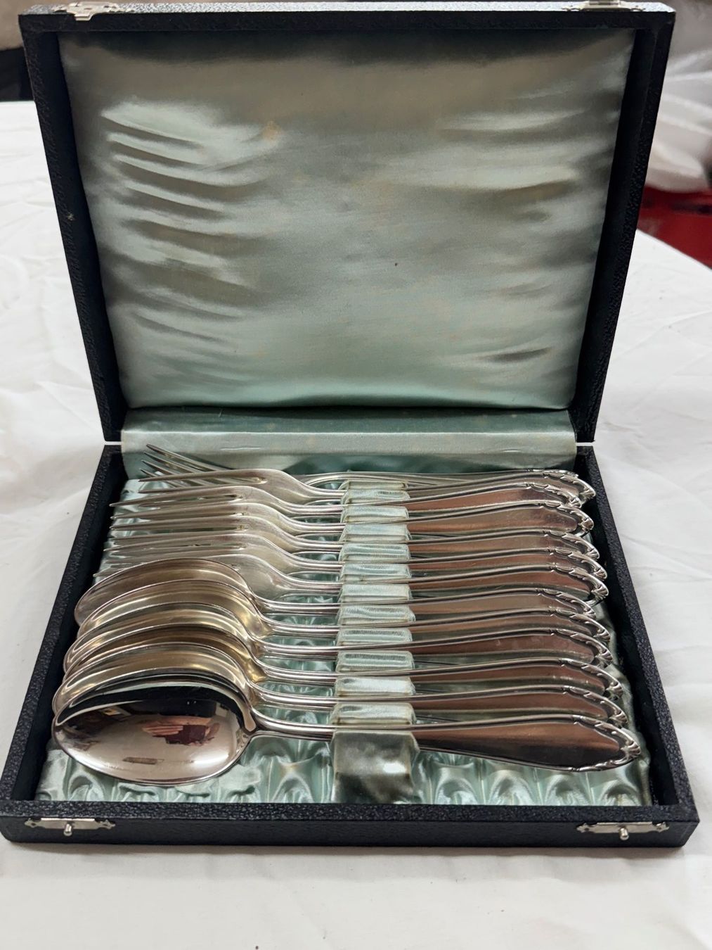 Set di posate: Versilbertes Besteck von 1960 – Usato da Burgdorf venduto da Tanthony 6