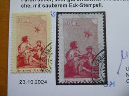 1912 Pro Juventute Vorläufer J III gestempelt mit Attest