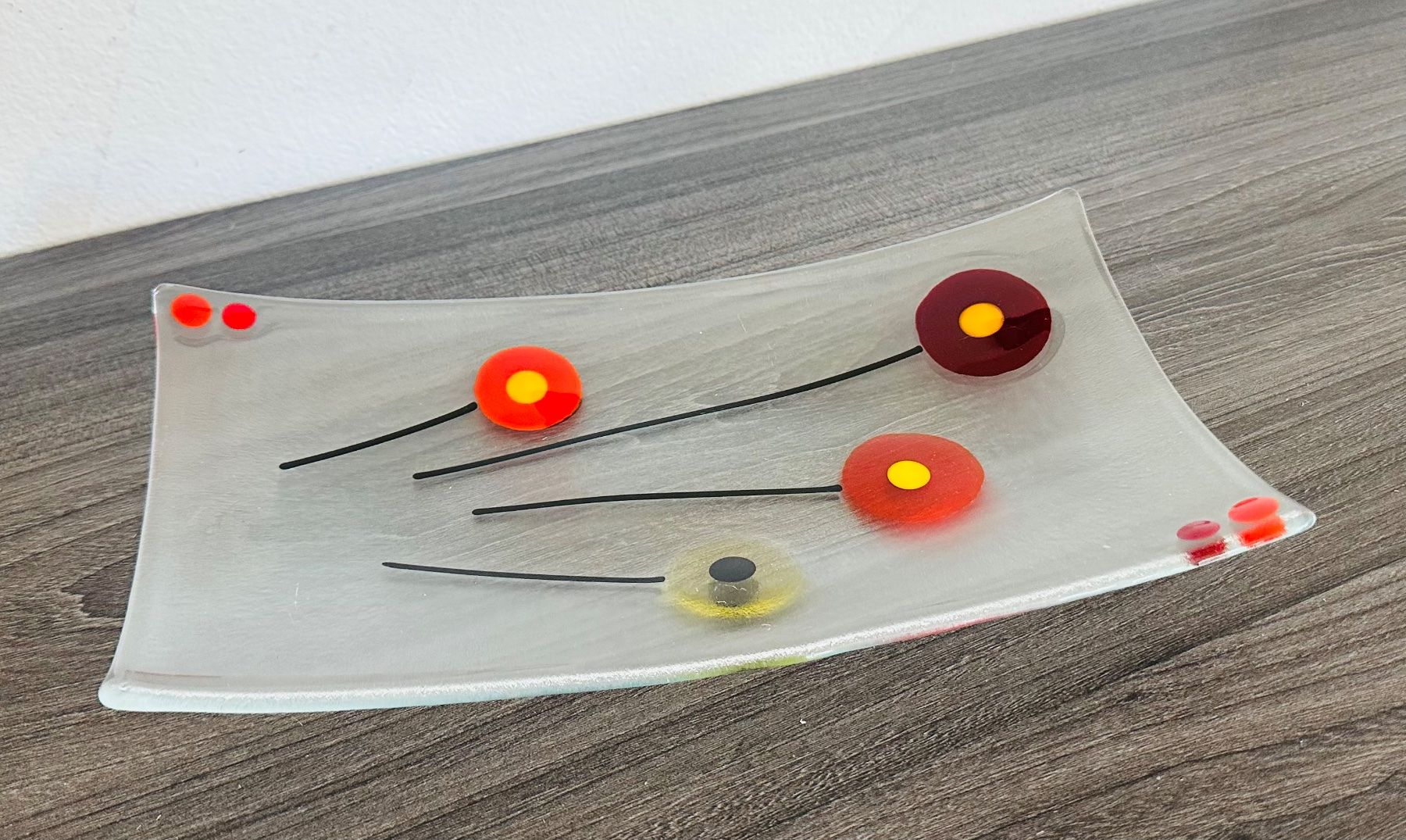 Servierplatten: Schale Fusing Glas Schmelzglas leichte Wölbung – Gebraucht aus Zürich von brazerola 6