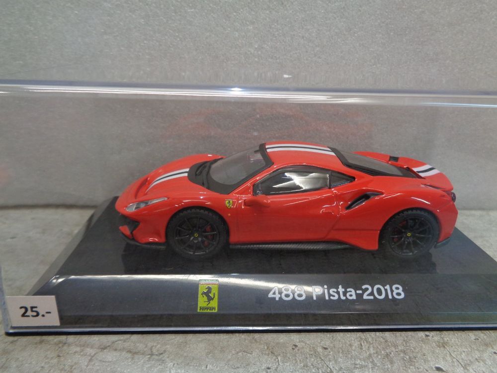BBR-MODELS BBRC202AST Escala 1/43 | FERRARI 488 PISTA SALON DE GENEVE 2018 - COFFRET BOX ROSSO