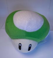 Super Mario Plüschfigur - Grüner Pilz - Plüschtier - MER1