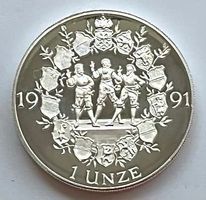 schöne 1 Silber-Unze (31,1 Gr.) 999 Fine Silver RÜTLISCHWUR