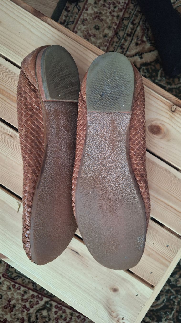 Chaussures femmes: Ballerinas braun geflochten Leder – D'occasion à Winterthur par _lxeah 4
