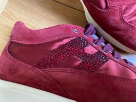 WUNDERBARE HOGAN SCHUHE, GR. 39.5, GRANATROT, SUPER BEQUEM!