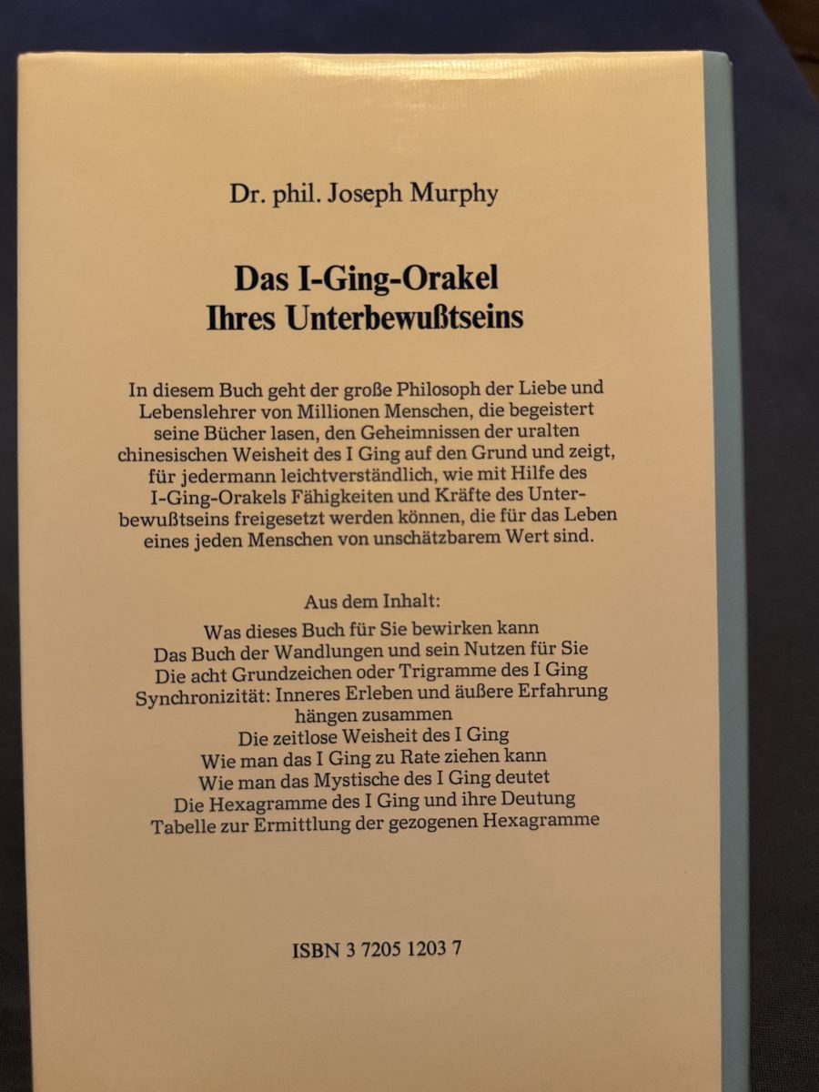 Bücher: Das I ging Orakel ihres Unterbewusstseins – Gebraucht aus Bauma von Michelle.05 3