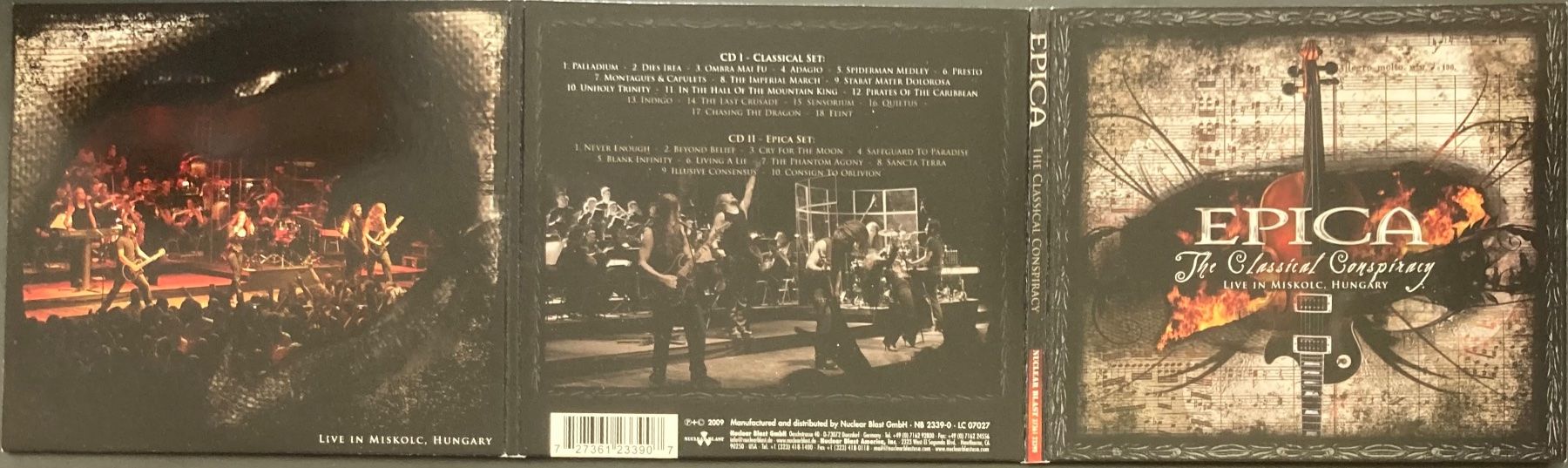 CD: EPICA - THE CLASSICAL CONSPIRACY – Usato da Poliez-Pittet venduto da Newtown-Records 4