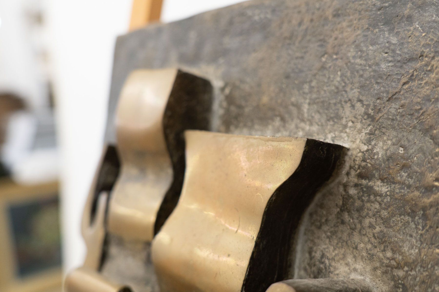 Sculture & Statue: Relief André Bucher - abstrakt - Metallguss - Ref. 08/37 – Usato da Au ZH venduto da BrockiAu 7