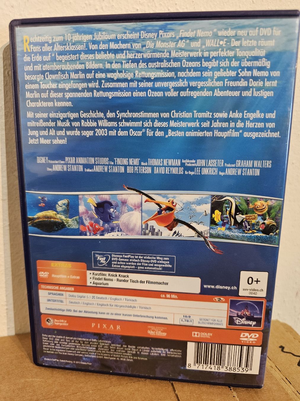 Tutti i DVDs: Findet Nemo DVD gebraucht – Usato da Bülach venduto da pascalgino 1