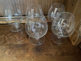 5er-Set Baccarat Kristall Cognacgläser „Napoléon“
