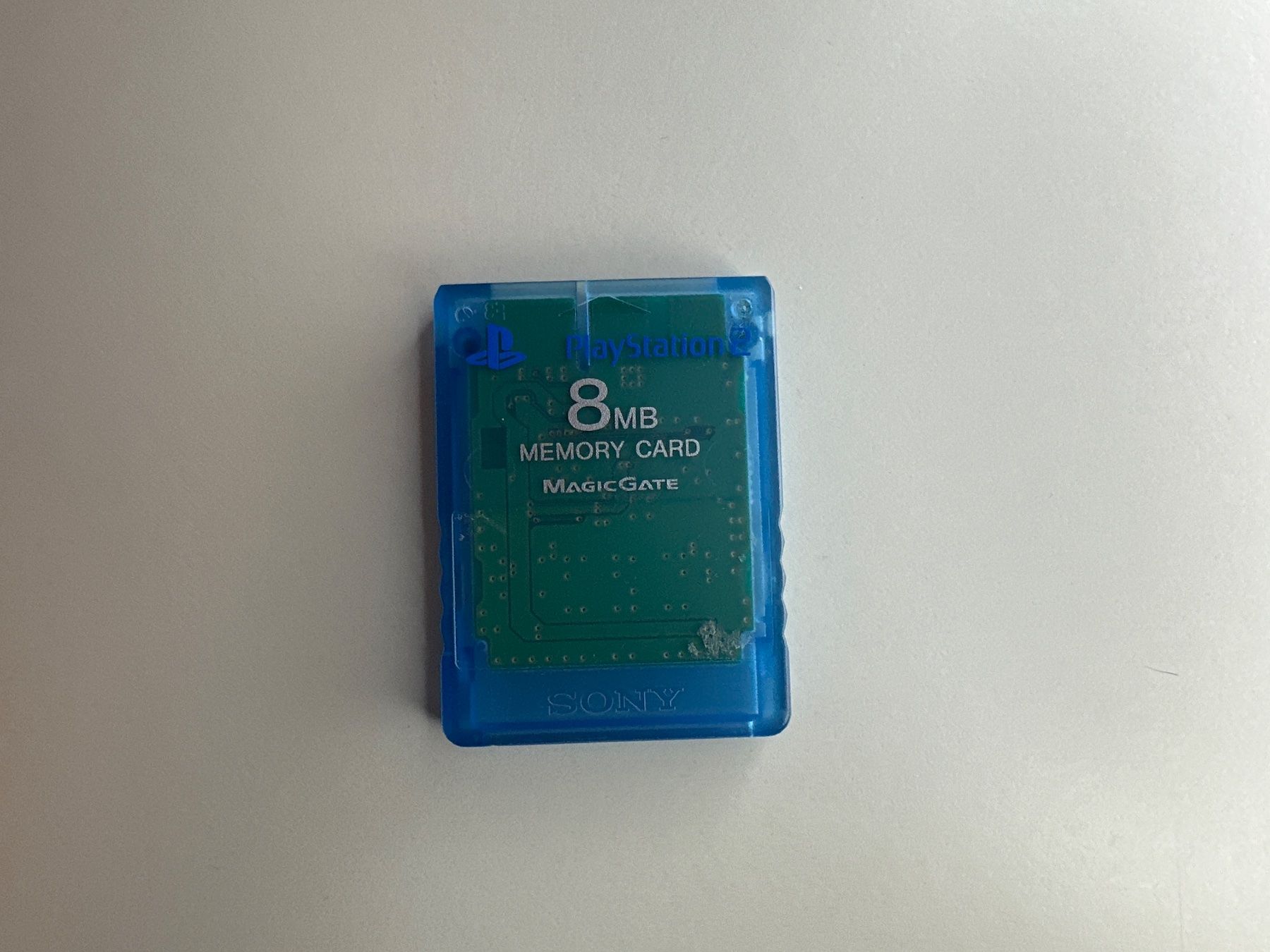 Sony Memory unit & Memory card: PS2 Memory Card blau durchsichtig – Usato da St.gallen venduto da taduz