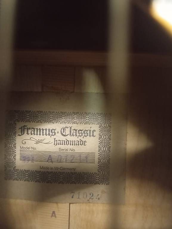 Framus Strumenti musicali: Framus Gitarre Classic Handmade Vintage – Usato da Basel venduto da Petergunn 4