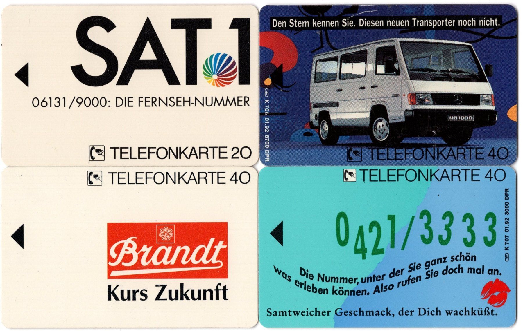 Schede telefoniche: 4 Dummy Telefonkarten aus Deutschland – Usato da Eglisau venduto da Chperfins