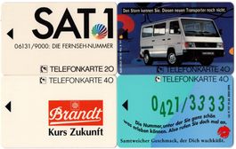 4 Dummy Telefonkarten aus Deutschland