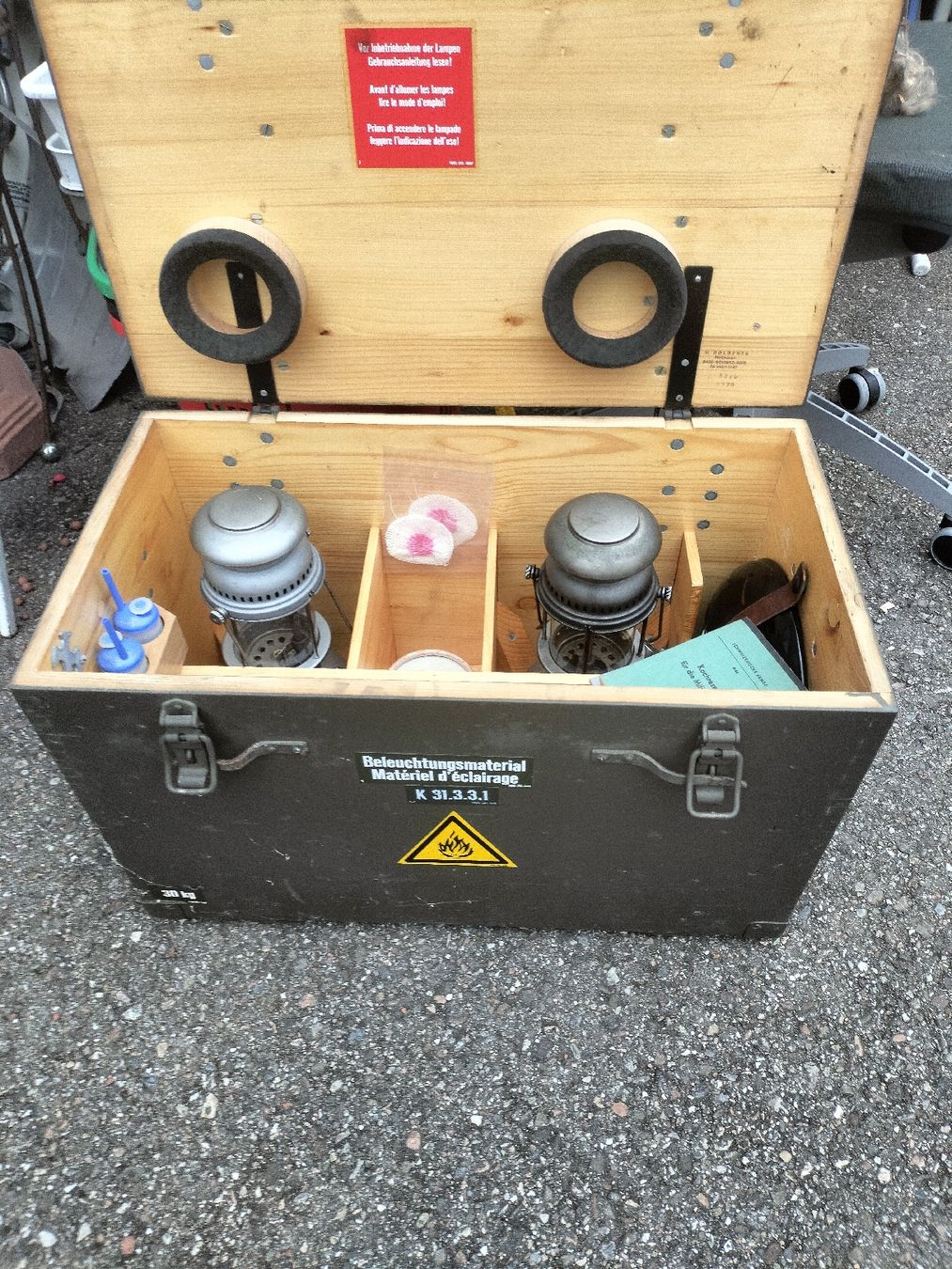 Lanterne: Swiss Mititary 2xLantern set – Usato da Zwingen venduto da inf_2blh