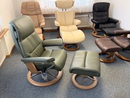 Stressless Sessel mit Fusshocker Fabrikneu mit 70%Rabatt‼️
