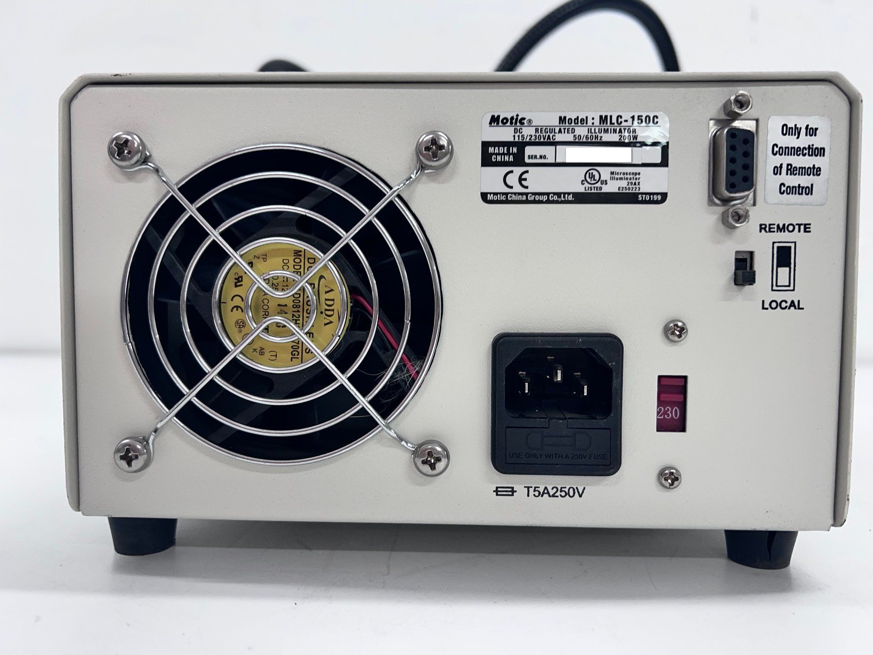 Accessori da laboratorio: Motic MLC-150C Fiber Optic Illuminator – Usato da Niederdorf venduto da LeptonAG_Labor 3